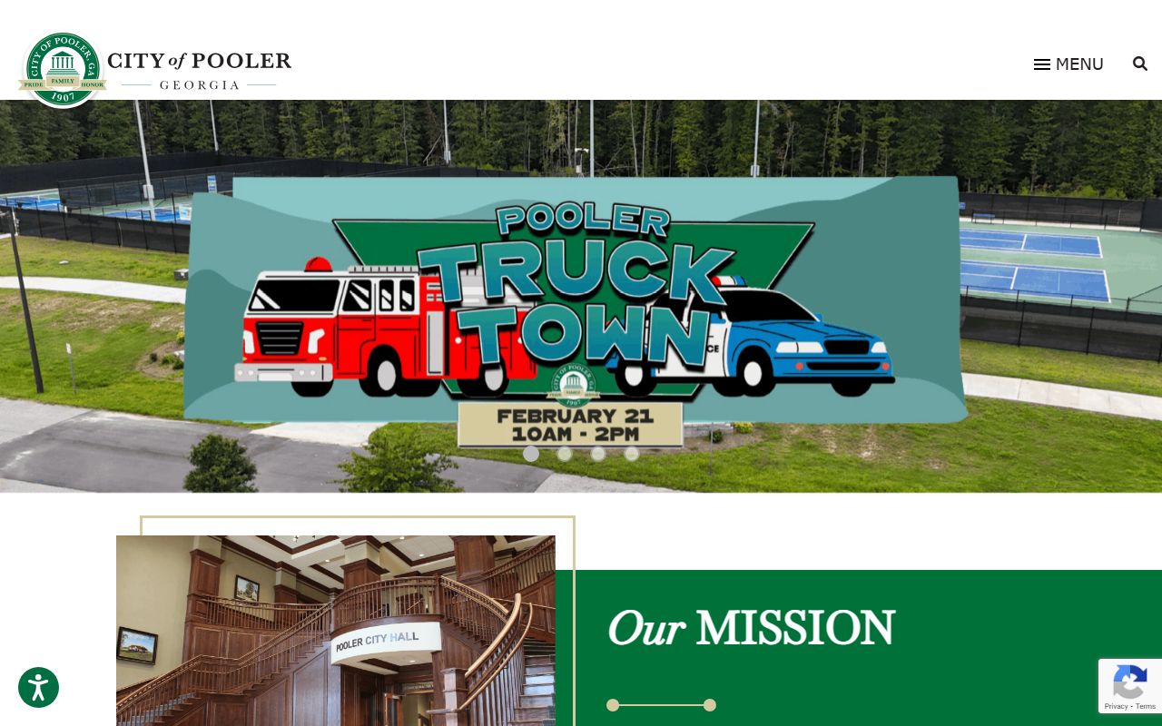 City of Pooler area showing location in Chatham County Georgia for property tax records