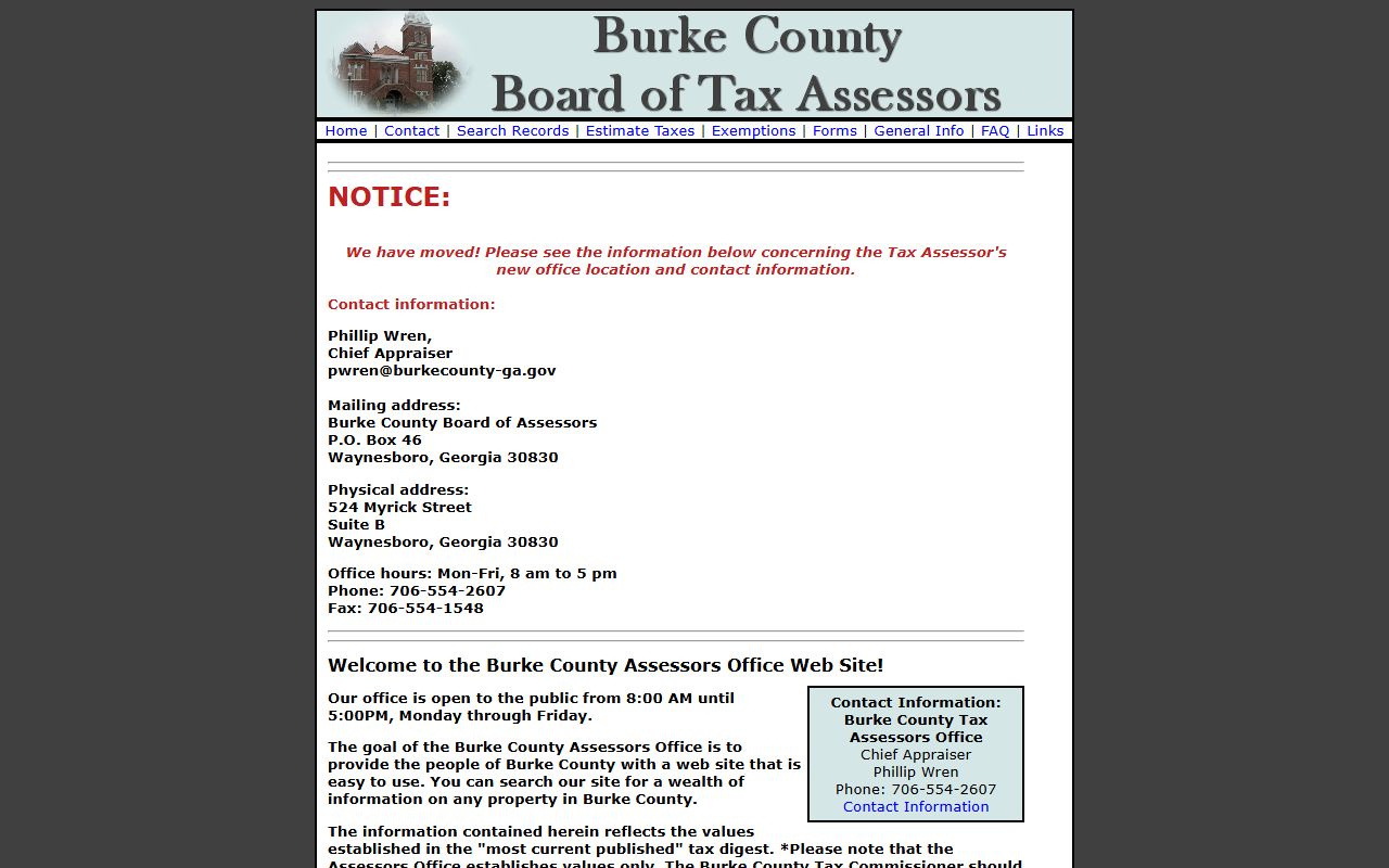 Waynesboro Georgia downtown area showing the Burke County seat