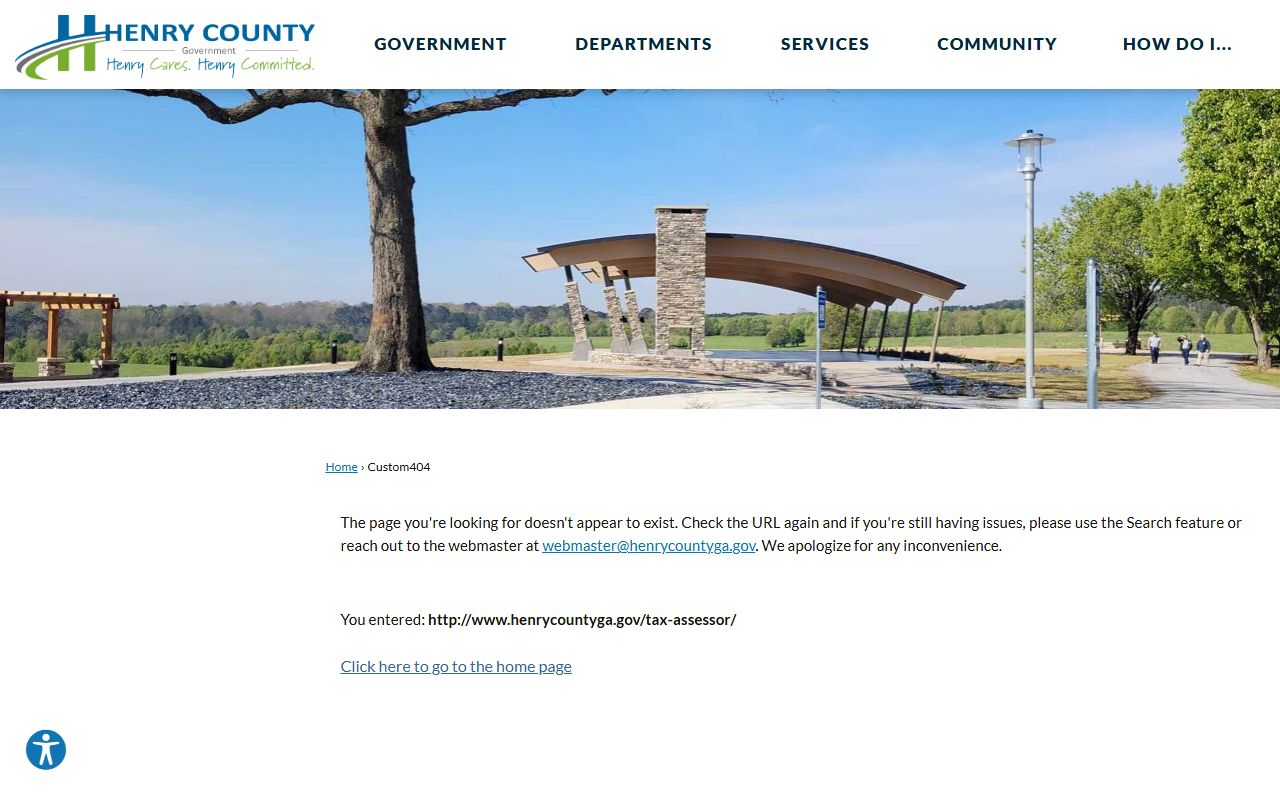 Henry County Tax Assessor office building in McDonough Georgia