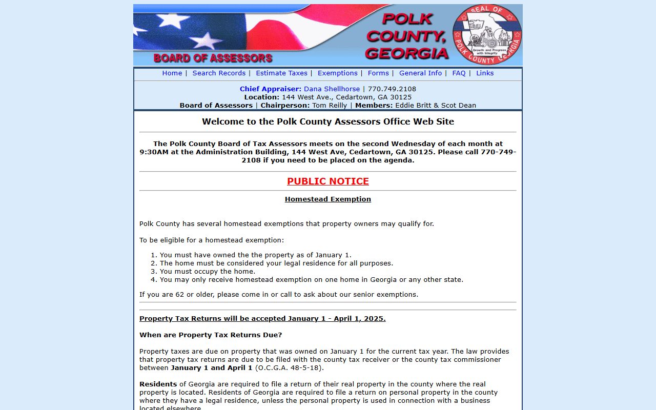 Polk County Courthouse in Cedartown Georgia